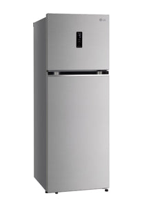 LG 343L Double Door Refrigerator, Wi-Fi Convertible, LG ThinQ™, Door Cooling™, Dazzle Steel Finish, 3 Star
