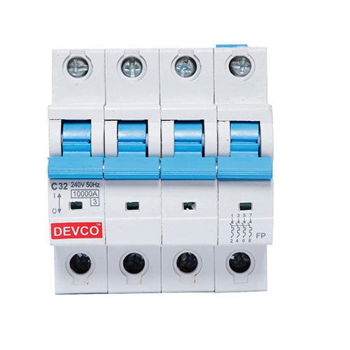 Devco C Curve Triple Pole MCB