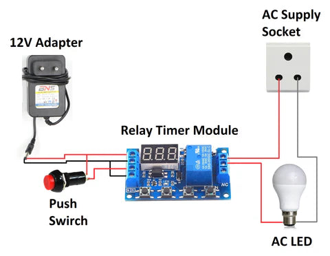 L&T Time Delay Relay 12V DC