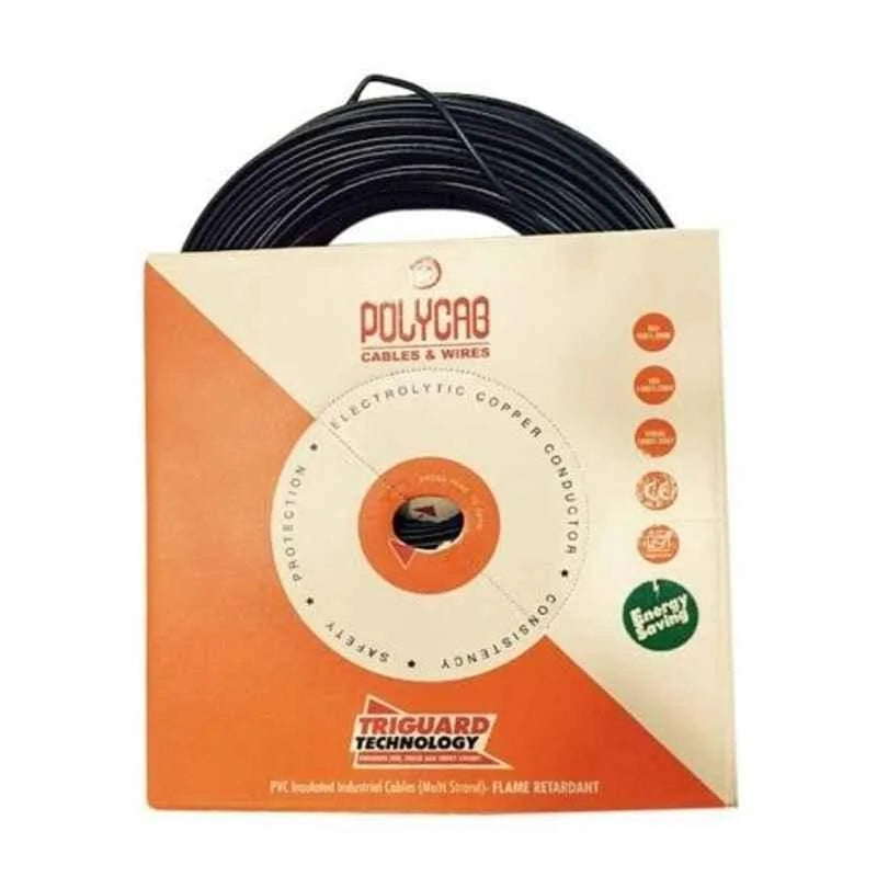 Polycab 1.0 Sqmm- Multi-core` FRLS Insulated Unsheathed Industrial Flexible Cable 1100V Copper 100 Meter