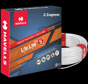 Havells Life Line Plus S3 HRFR Cables 95.0 sq. mm (100 MTR )