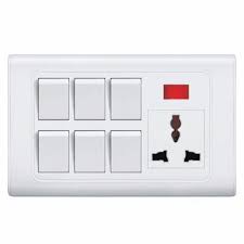 V-Guard Viva 3-Gang Switch