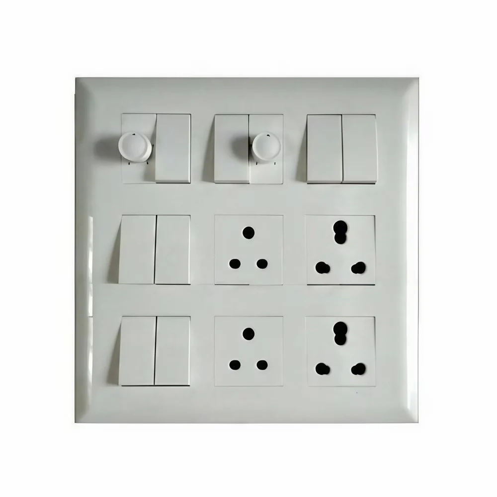 Schneider Electric ZENcelo India 6 Module Surround and Gridplate