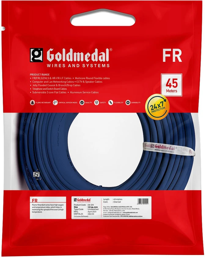 0.5 sqmm FRLS House Wire Goldmedal 90 Meter