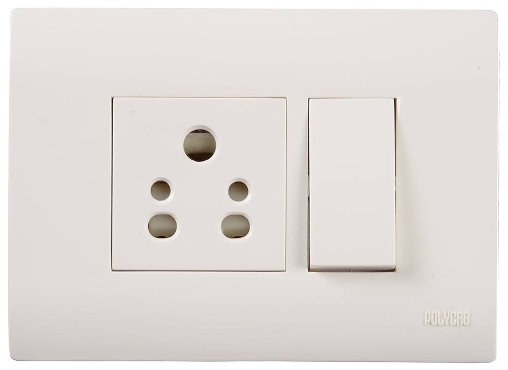 Hillgrove 1-Gang Switch , 6 A Havells