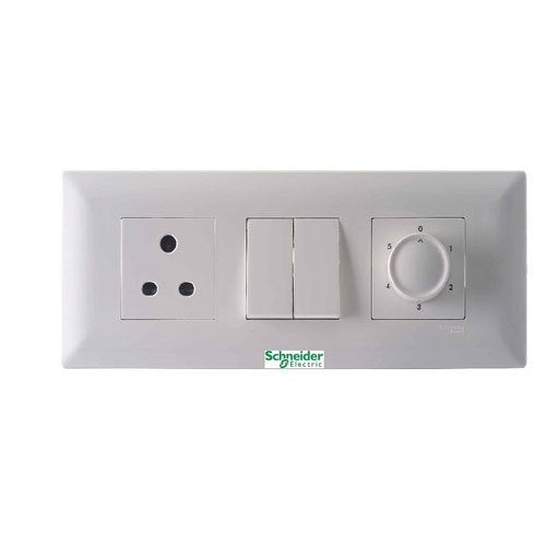 Schneider Electric ZENcelo India 6 Module Surround and Gridplate