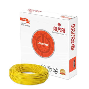 Polycab 6.0 Sqmm Multi-Core FRLS Insulated Unsheathed Industrial Flexible Cable 1100V  Copper 100 Meter