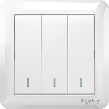 Schneider Claria 2-Gang Switch