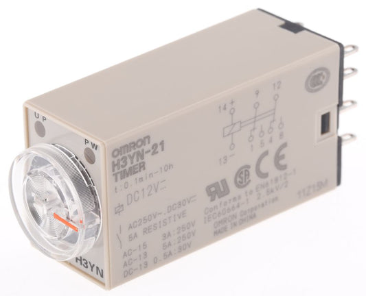 Omron Time Delay Relay 12V DC