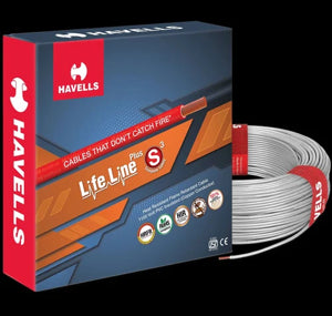 Havells Life Line Plus S3 HRFR Cables 4.0 sq. mm (90 MTR )