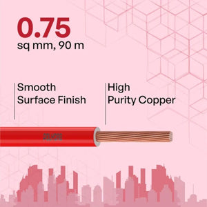 Polycab Optima Plus 0.75 sqmm 90 Meter copper Wire