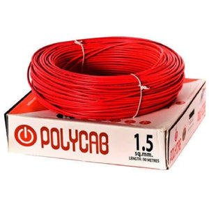 polycab 1.5 sqmm 300Mtrs FR industrial Multistrands cable