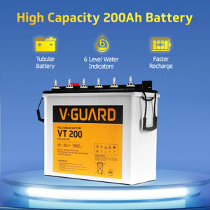 V-Guard Sealed Maintenance Free (SMF) batteries