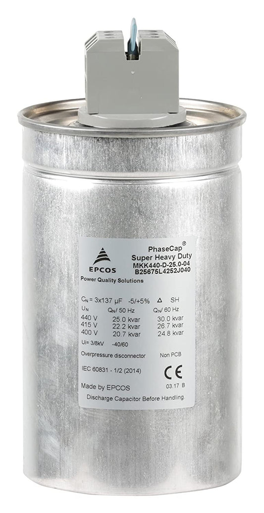 Epcos PhaseCap Energy Capacitor 2.5 kVAR