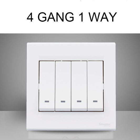 Schneider Claria 4-Gang Switch