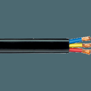 Polycab 16.0 Sqmm 3 Core Copper PVC Insulated Flat Submersible Cable, Length: 100 m