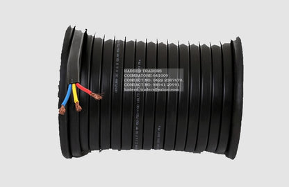 Polycab 25.0 Sqmm 3 Core Copper PVC Insulated Flat Submersible Cable, Length: 100 m