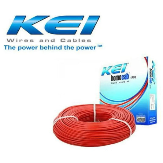 KEI Homecab Flame Retardant (FR) House Wire, Roll Length: 90 m, Wire Size: 1.5 sqmm