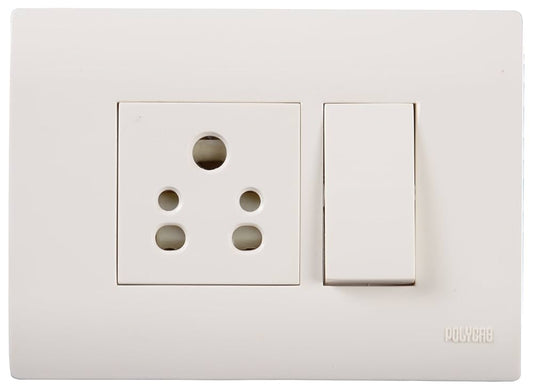 Hillgrove 1-Gang Switch , 6 A Havells