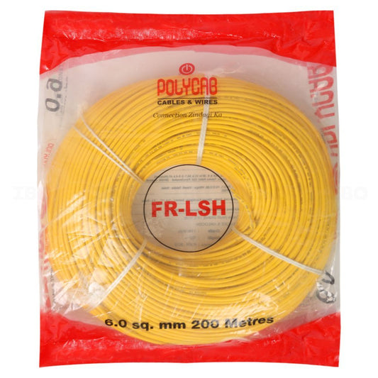 polycab 10.0 sqmm 200Mtrs FRLSH industrial Multistrands cable