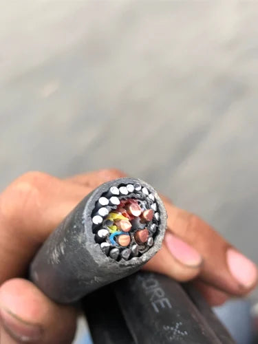 Polycab 400 sqmm 3 core 6.6 KV (UE) - 11KV (E) H.T XLPE Armoured Aluminium Cable ( 1 Meter )