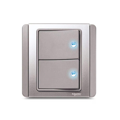 Schneider Claria 2-Gang Switch
