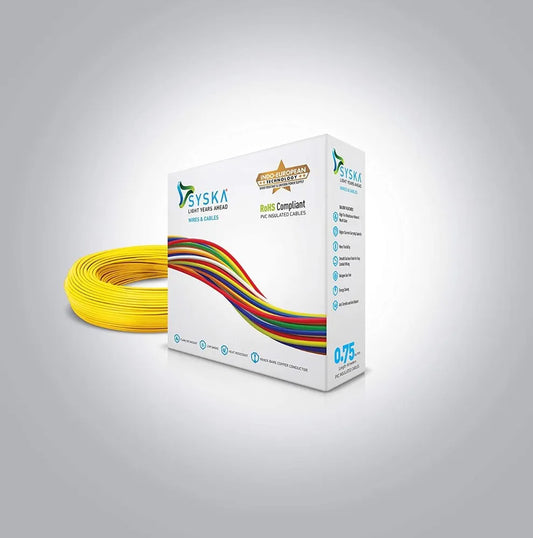 Syska PVC FRLS-0.5 sq mm Cables